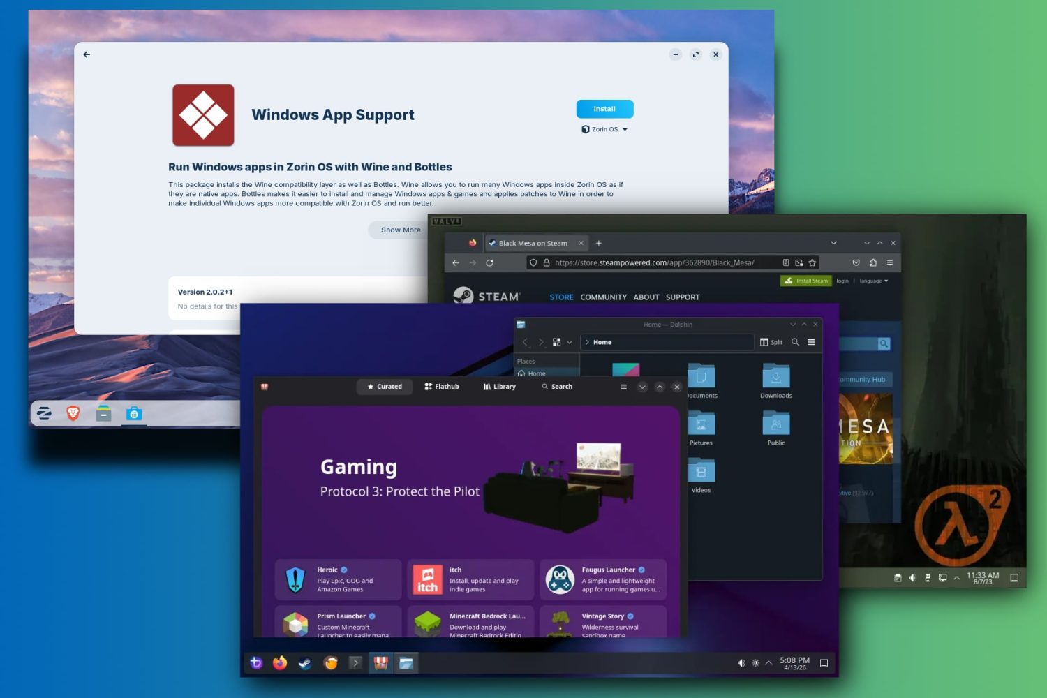 Instalar Linux en tu PC con soporte para apps y juegos de Windows