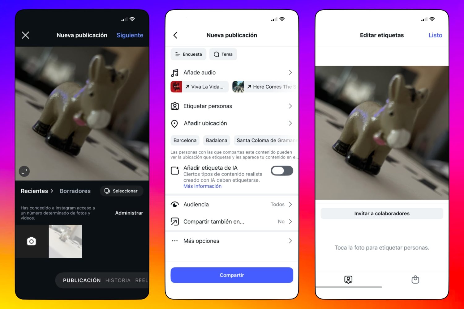 Colaboraciones de Instagram: publica videos y fotos con tus amigos