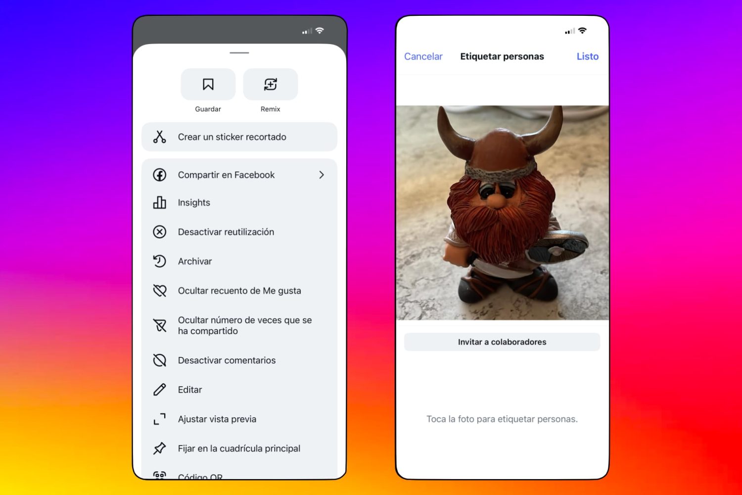 Colaboraciones de Instagram: publica videos y fotos con tus amigos