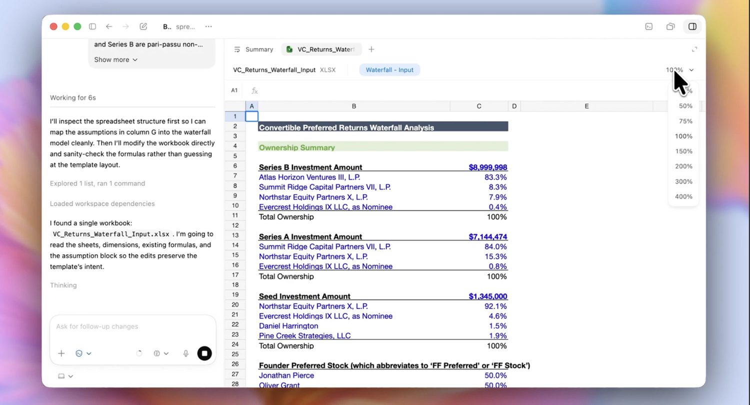 Trabajo en Excel con GPT-5.5