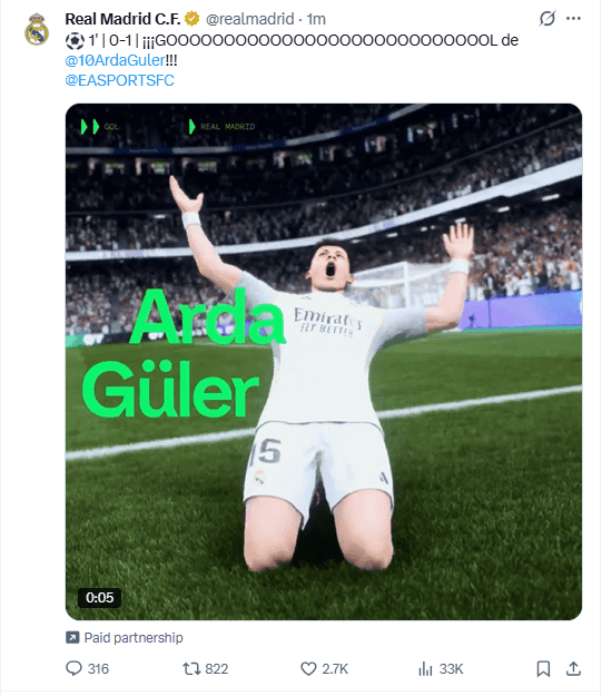  X / @realmadrid