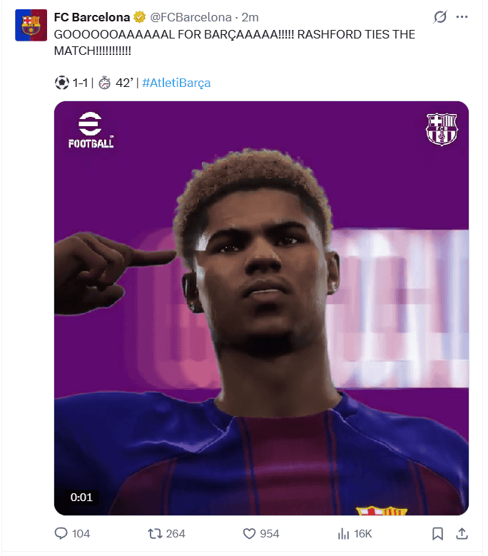 X / @FCBarcelona X / @FCBarcelona