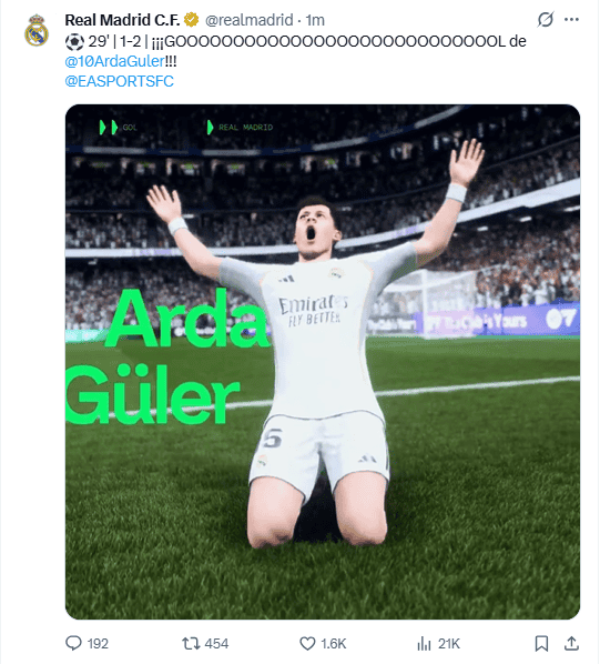  X / @realmadrid
