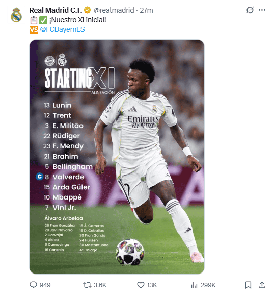 X / @realmadrid 