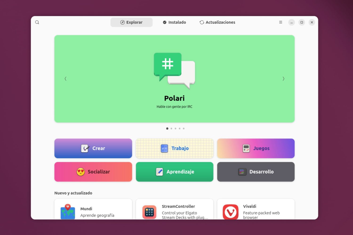 Añade Flatpak y podrás instalar más aplicaciones de las que trae consigo Ubuntu