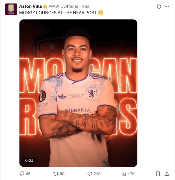 X / @AVFCOfficial X / @AVFCOfficial