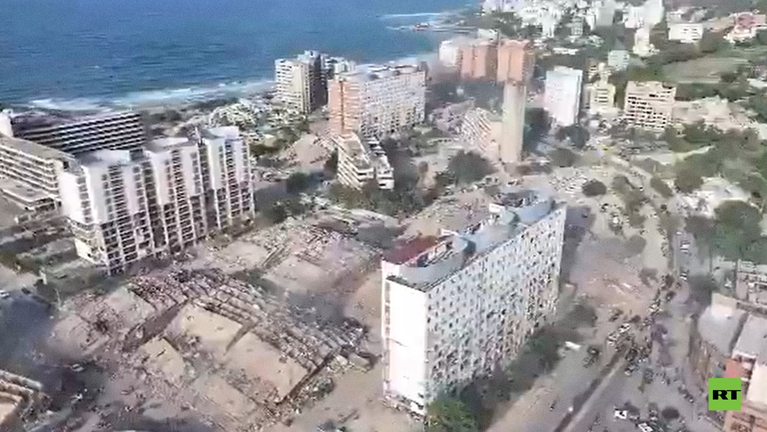 Lo que se quedó de La Guaira, destrozada por los fuertes terremotos (A VISTA DE DRON)