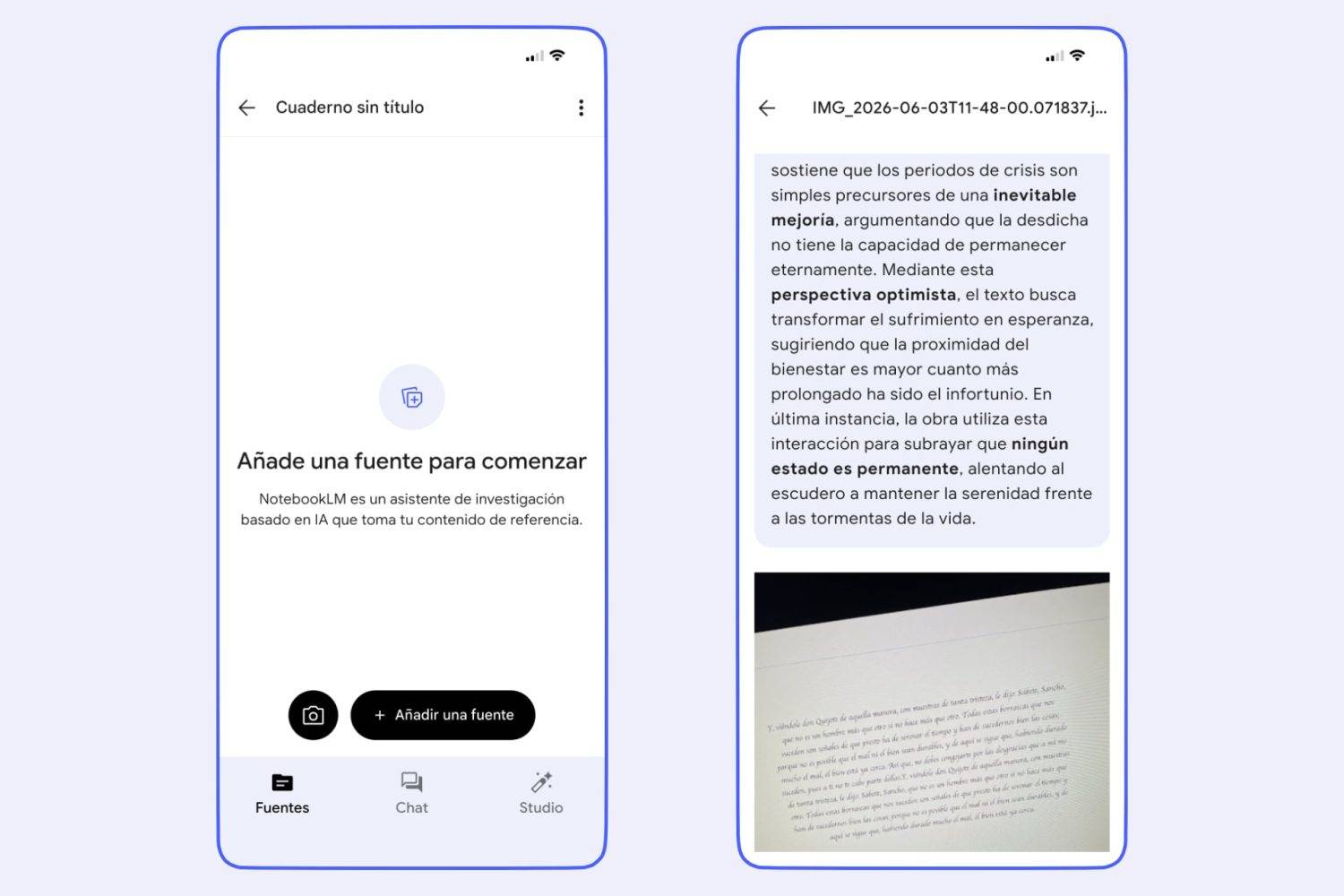 Tomar notas y apuntes en NotebookLM