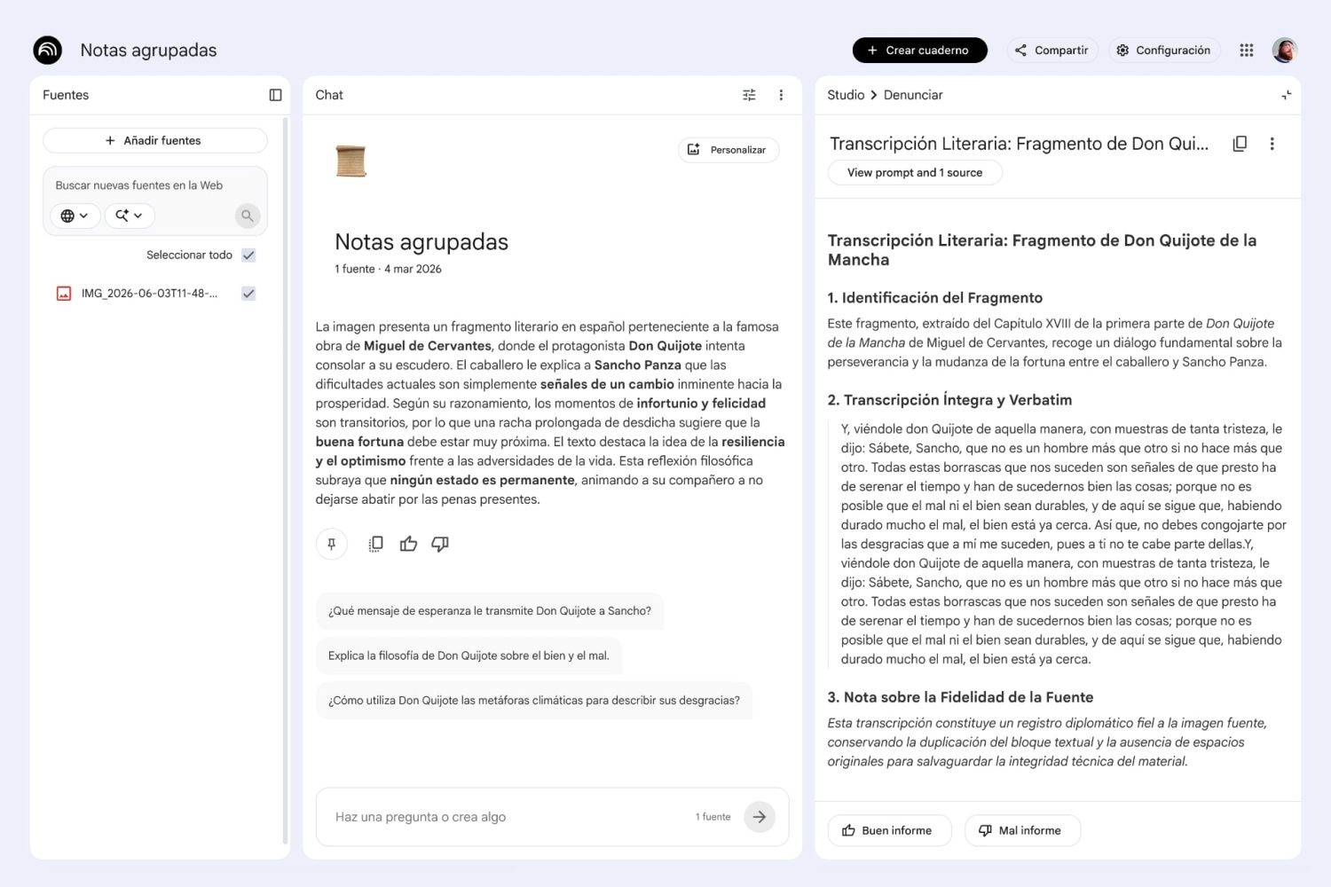 La IA de Google puede transcribir el contenido de una imagen y de un audio