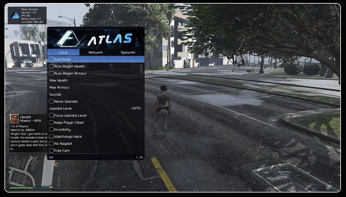 Atlas Menu GTA V