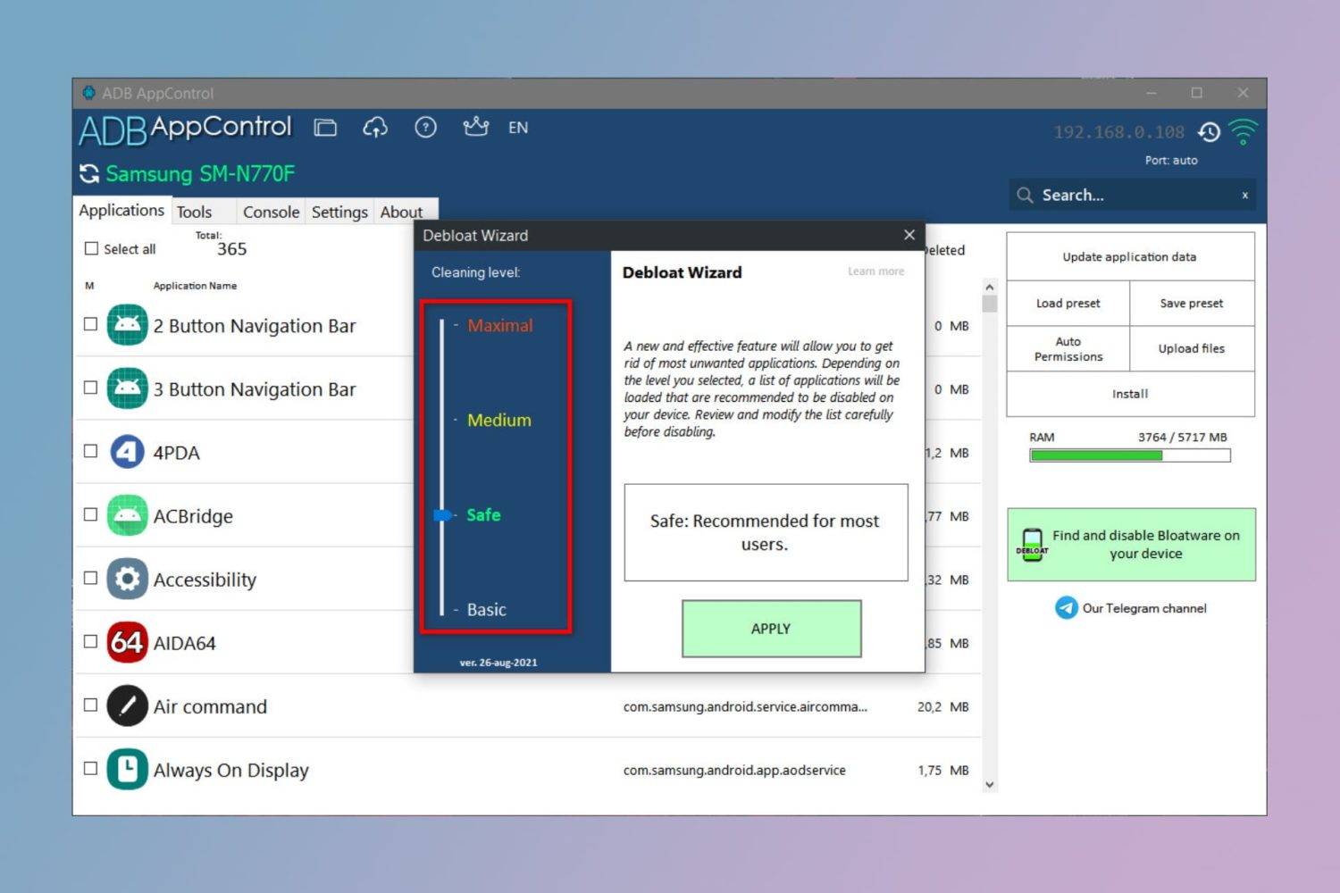 ADB AppControl