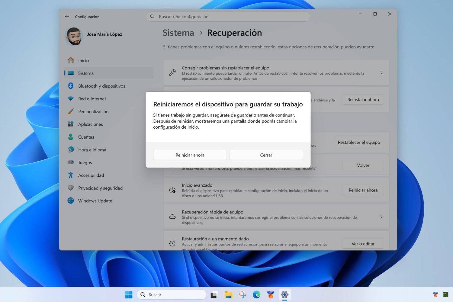 Puedes acceder a estas herramientas de recuperación de distintas maneras