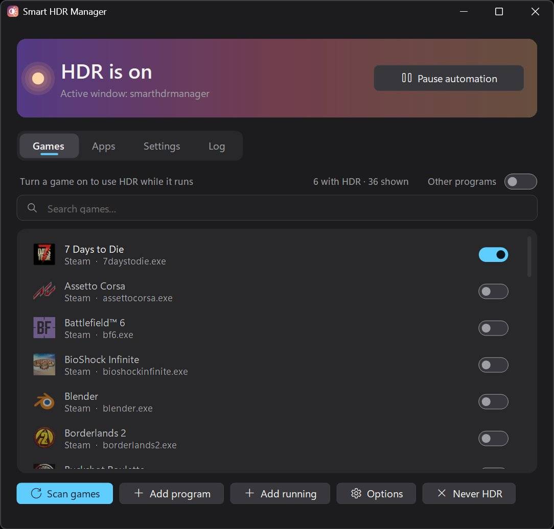 Smart HDR Manager