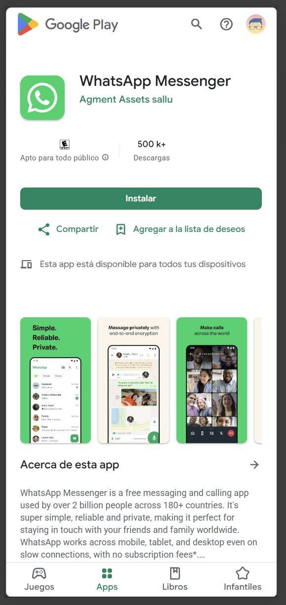 falsa app whatsapp