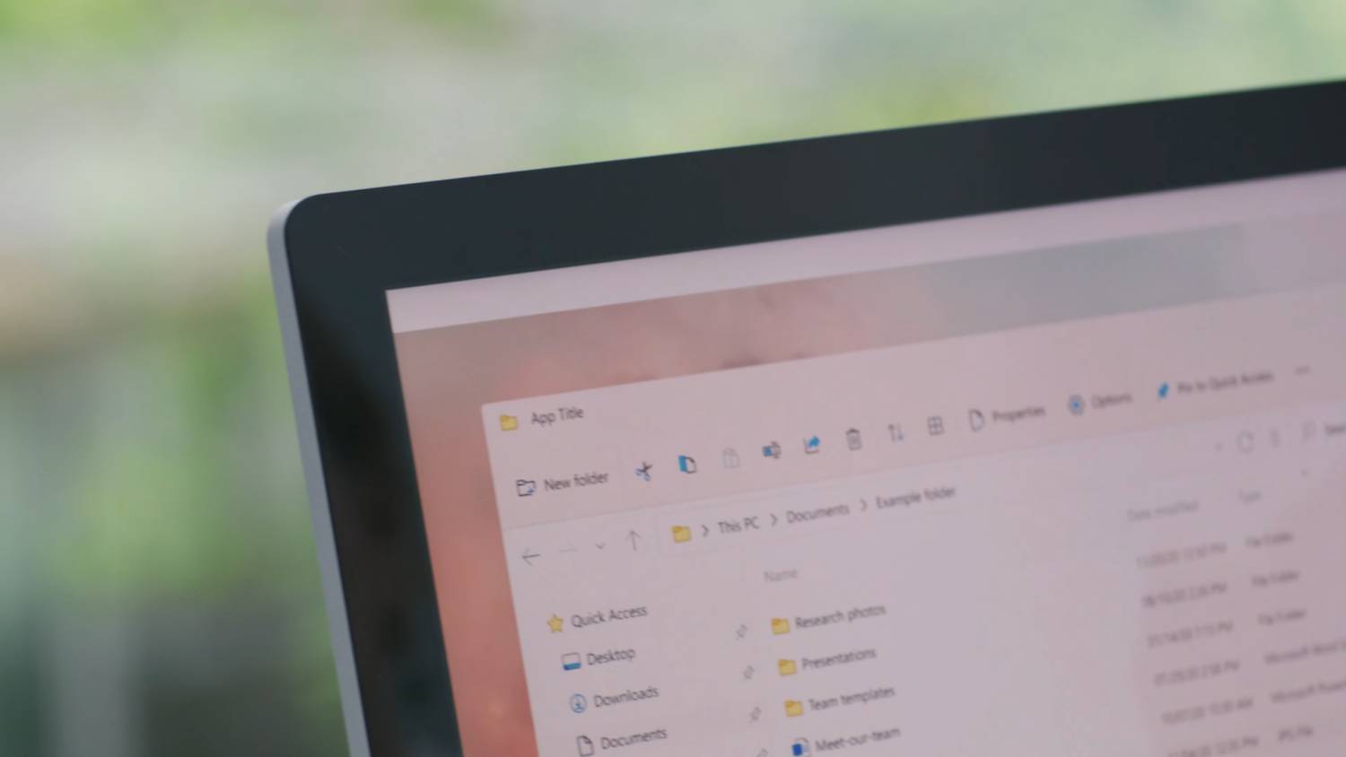 El explorador de archivos de Windows 11